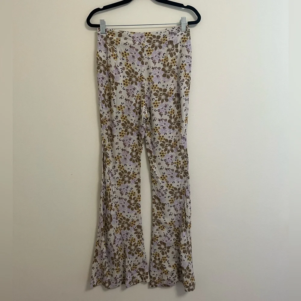 Free People Can't Take My Eyes Off You Floral Flare Pants, XS - Picture 4 of 16